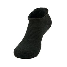 Thorlos L97123 Unisex 1-Pair Black Max Cushion Tennis Rolltop Sock Size M