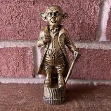 Collectible Potter Wizarding Trunk Gringotts Golden Goblin Figure Statue