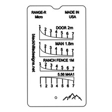 High-Precision Hunting Ruler 900M Range Finder Card Measurement Slide Ruler Tool