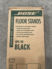 Bose UFS-20 Speaker Floor Stands Lifestyle Acoustimass Black Metal New In Box 