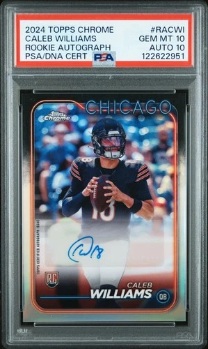 2024 TOPPS CHROME RC AUTOS VARIATIONS #RACWI CALEB WILLIAMS PSA 10 AUTO 10
