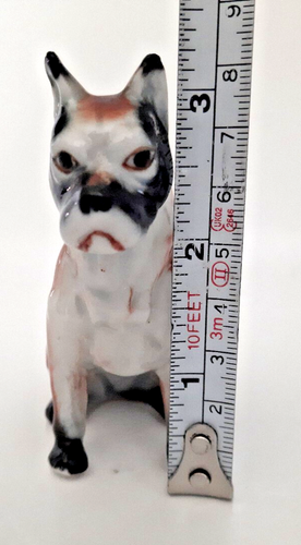 Ancienne figurine boxer en porcelaine chien - 3,25 en haut - Photo 8/9