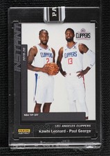 2019-20 Panini Instant Tip-Off Black 1/1 Kawhi Leonard Paul George #5 04xn