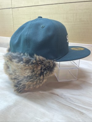 SUPREME x NEW ERA Ear Flap FUR TRAPPER (Faux Fur) Hat🔥GREEN FW19