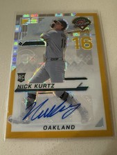 2025 Panini Prizm Nick Kurtz FOTL  Auto Gold Pandora /3 No50