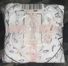 -New Victoria's Secret Modal Long Pajama Set Size XL Black/White Penguin Design