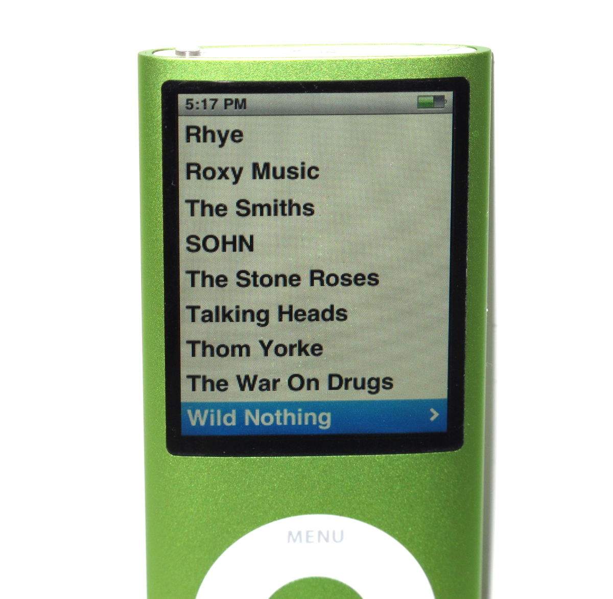 Apple iPod Nano 4th Gen Green (8 GB) A1285 Excellent w/ 750 Songs