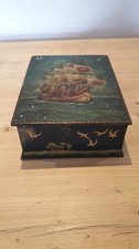 McFarlane Lang & Co Vintage Biscuit Tin Ship Design Empty Box