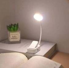 Rechargeable Book Light 3 Color Temperature LED Reading Light USB-C Clip-on Lamp