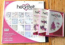 Heartfelt Creations "Lush Lilac" Stamps, Dies, and Paper Lot