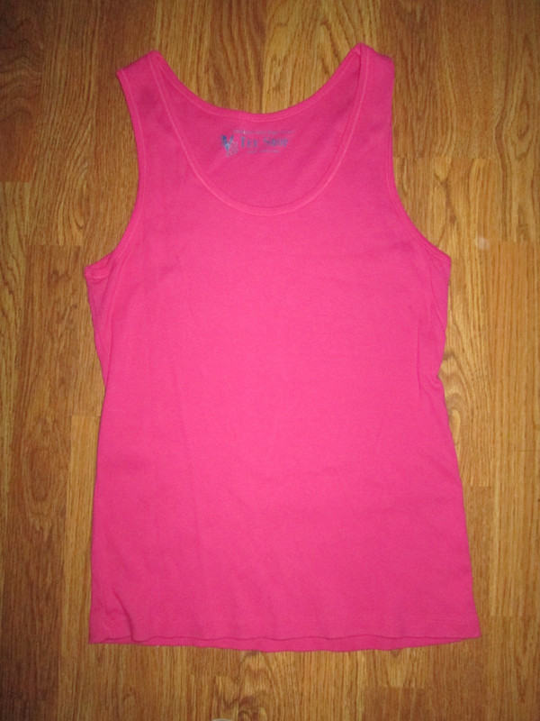 Womens VICTORIA'S SECRET TEE SHOP ribbed tank top shirt sz XL
