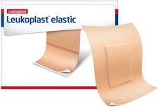 Leukoplast Elastic Fabric Adhesive Latex Free Bandages Patch 1.5" x 2" (100 in B