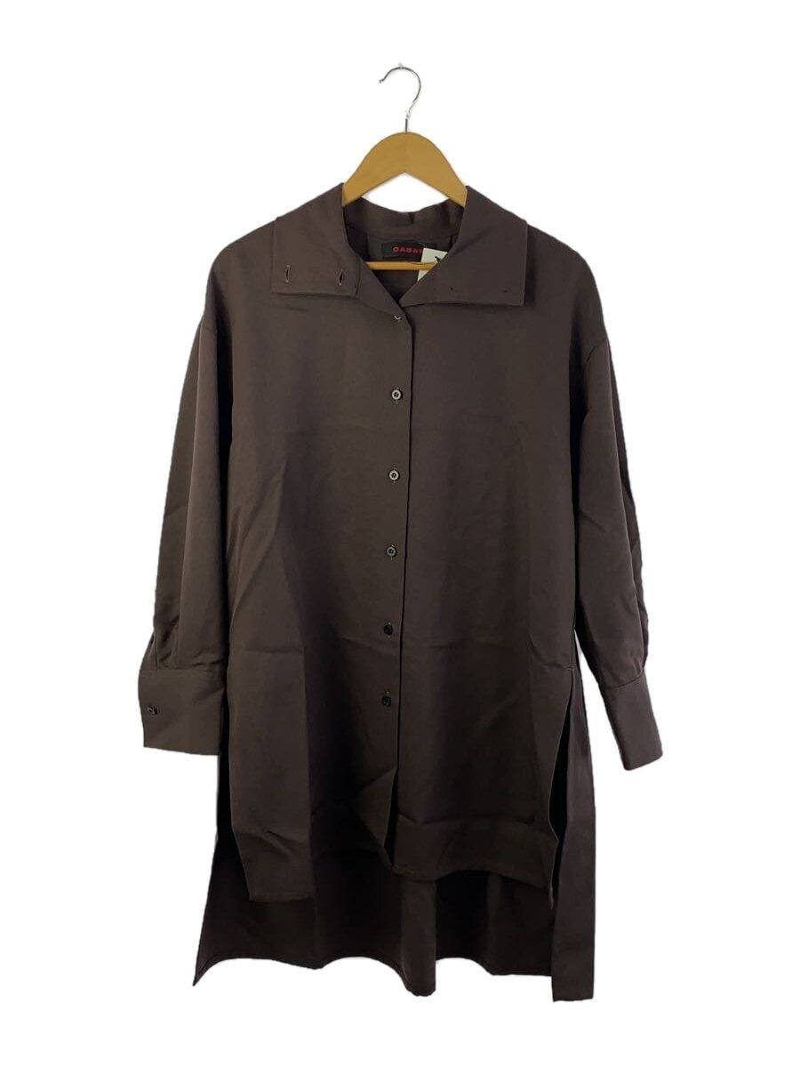 TOMORROWLAND altra camicia manica lunga S lana marrone tinta unita 39 06 84 06702 usata