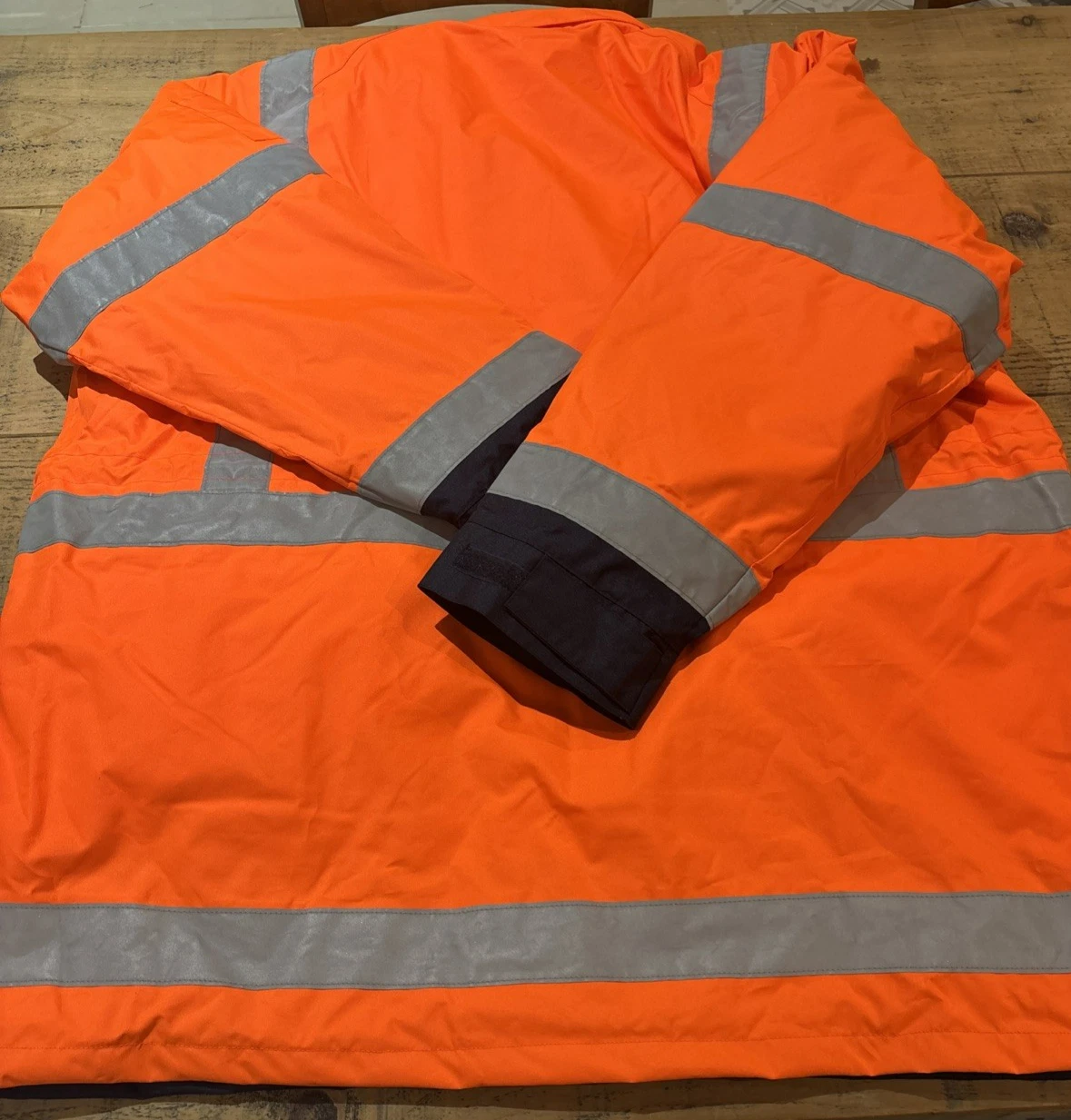 Bisley 5‑in‑1 Taped Rain Jacket – Hi‑Vis Orange/Navy – Size 6XL – New image 8