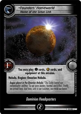 Founders' Homeworld, Home of the Great Link - Call to Arms - Star Trek CCG 2E