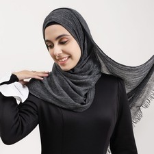 190 70cm Muslim Women Scarf Turban Head Cover Shawls Wrap Islamic Headscarf Arab