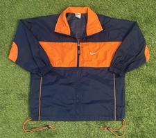 Vintage Women s 90s White Tag Nike Full Zip Colorful Windbreaker Sz M 10-12