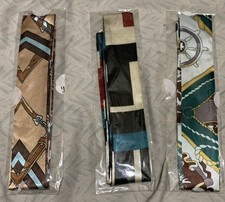 3 Packs Purse Scarf for Handbags Silk Head Handle Ribbon Scarfs for Hair Fashion