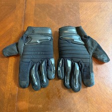 Mens Tactical Impact Protective Work Gloves Black Amara Leather Small USA Made