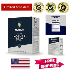 48oz Kosher Salt with Extra-Fine Grains for Cooking and Snacking Perfection