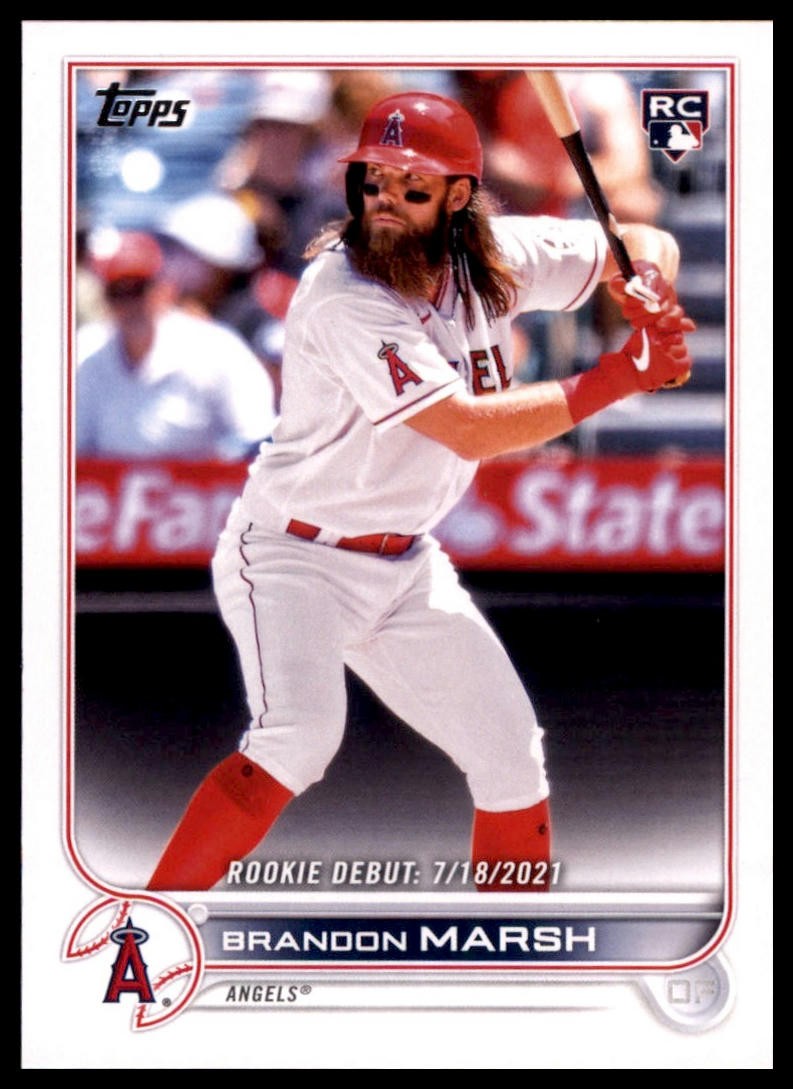 Brandon Marsh 2022 Topps Update #US35 Los Angeles Angels