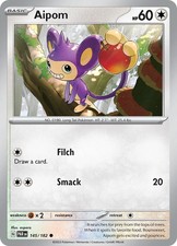 Pokémon TCG - Paradox Rift  - Uncommon -  Aipom - 145/182