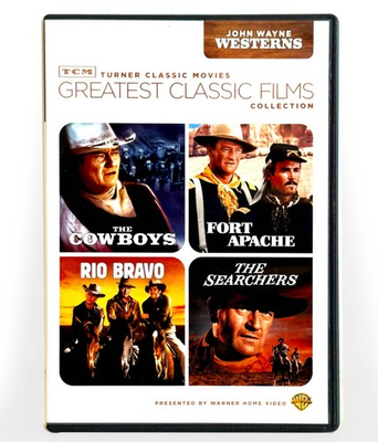 #ad Fort Apache Rio Bravo The Searchers The Cowboys 4 Disc DVD 1948 1971 $12.98