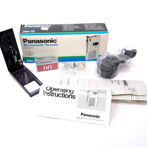 NIB Panasonic MicroCassette Recorder RN-12 Accessories
