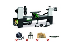 Pack tour à bois 200x305mm + mandrin 4 mors 100 mm + jeu 8 DB305 VARIO PACK