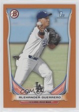 2014 Bowman Prospects Orange 93/250 Alex Guerrero Alexander Guerrero #BP106 2x9