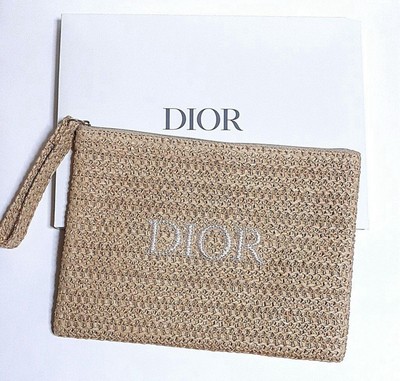 Christian Dior  Pouch bag Summer Rattan Beige 2025 Original Limited Novelty