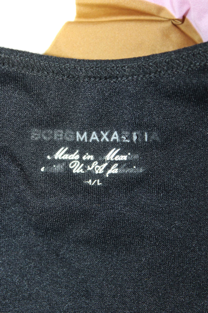 BCBGMAXAZRIA Womens Black Basic Short Sleeve T-Sh… - image 4
