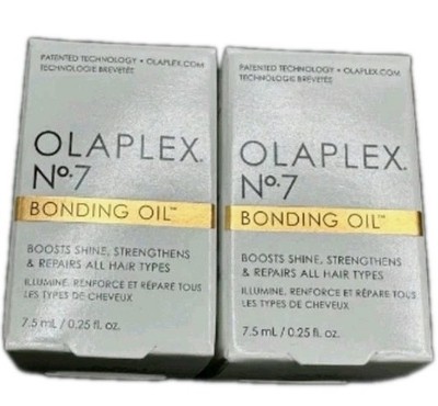 Lot Of 2 Olaplex No. 7 Bonding Oil 1 oz Boosts Shine, Strengthens & Repairs 