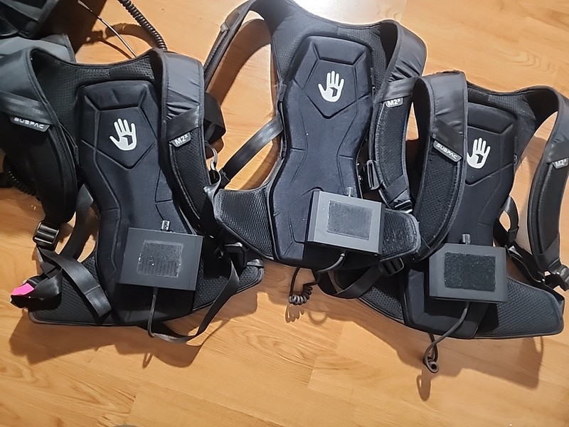 Subpac M2X Tactile Bass Audio System Lot of 3x Parts Only