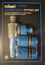 Rolson Garden Hose Fitting Set 4 Different Fittings Good Quality