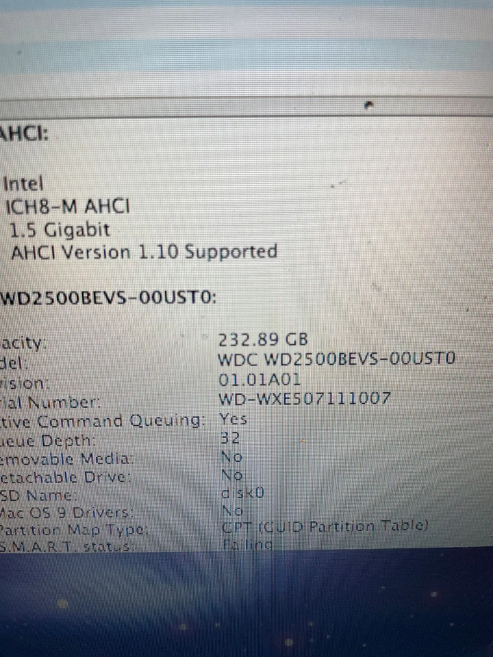 Black Apple MacBook A1181 Tested 2008 Core 2 Duo 2.16ghz 2GB 250GB HDD #622A - Image 4 of 4