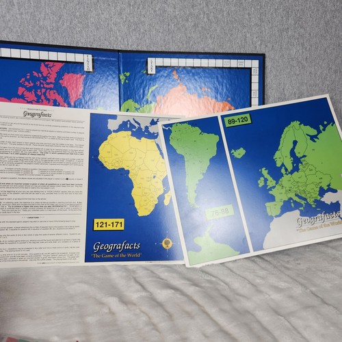 VINTAGE Geografacts Brettspiel KOMPLETT 1992 Edutainment Educational NEUWERTIG - Bild 9 von 11
