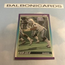 1990 Score - #512 Bob Golic Raiders NM+ Free Shipping!