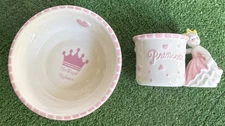 MUD PIE   “Her Royal Highness “ Princess Mug and Bowl Set in Box
