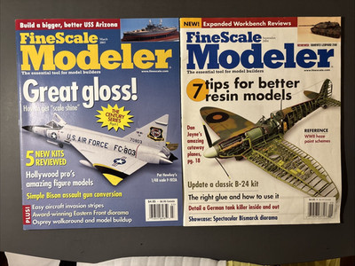2000s FineScale Modeled Magazine Lot Vol. 21 #3 Vol. 22 #7
