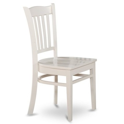 Groton  Dining  Chair  With  Wood  Seat  In  Linen  White  Finish,  Set  of  2