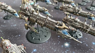 Großes Konvolut Human Navy Raumschiffe - kompatibel mit Battlefleet Gothic