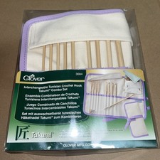 CLOVER 3684 INTERCHANGEABLE TUNISIAN CROCHET HOOK TAKUMI COMBO SET NEW