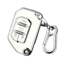 QBUC for Jeep Key Fob Cover,Flip Key Case Protector with Keychain Fit for Jee...