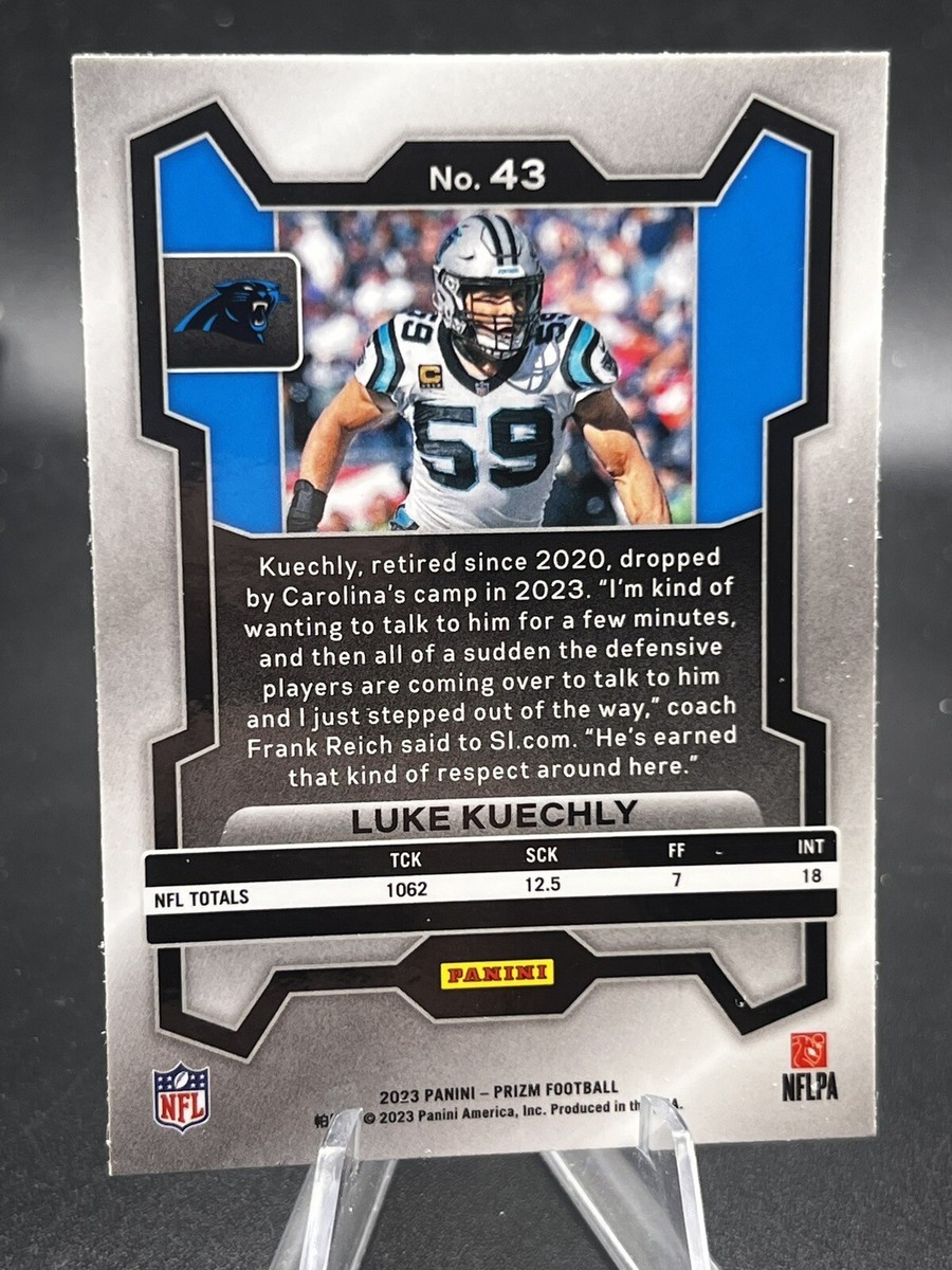 2023 Panini Prizm Base #43 Luke Kuechly Carolina Panthers Football