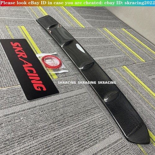 For Toyota Supra GR A90 2020-2023 Real Carbon Fiber Rear Trunk Spoiler Roof Wing - Picture 10 of 15