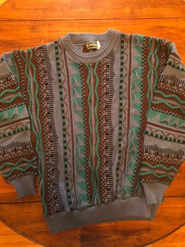 Vintage Campus Coogi Style Sweater Size 