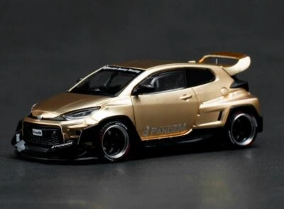 TOYOTA Yaris - Pandem - satin gold - Pop Race 1:64