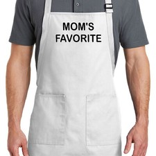 Apron Cooking BBQ Custom gift for Funny Sibling Mom's Favorite Child Mothers Day