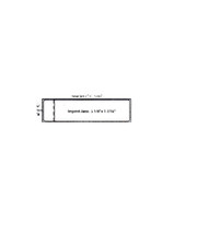 600-PM PF Single Postage Meter Tape with 5 1/8" x 1 7/16" Imprint Area and 3/4"